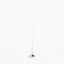 Long Silver Gemstone necklace - Green Onyx and Green Amethyst