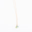 Long Gold Gemstone necklace - Blue Topaz and Green Chalcedony