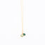 Long Gold Gemstone necklace - Green Onyx and Green Amethyst