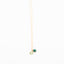 Long Gold Gemstone necklace - Green Onyx and Green Amethyst